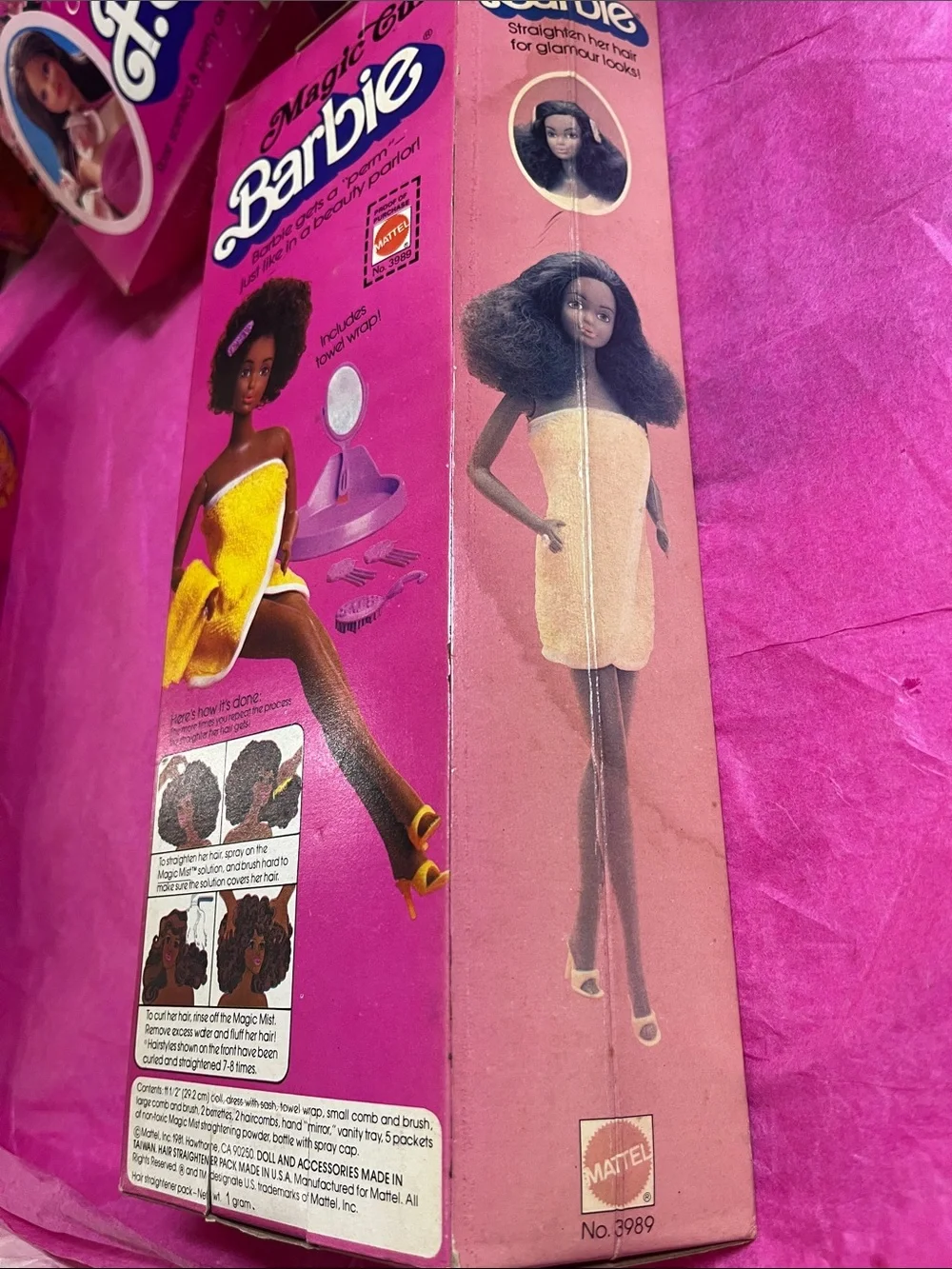 1981 Magic Curl African-American Barbie AA No.3989 NRFB